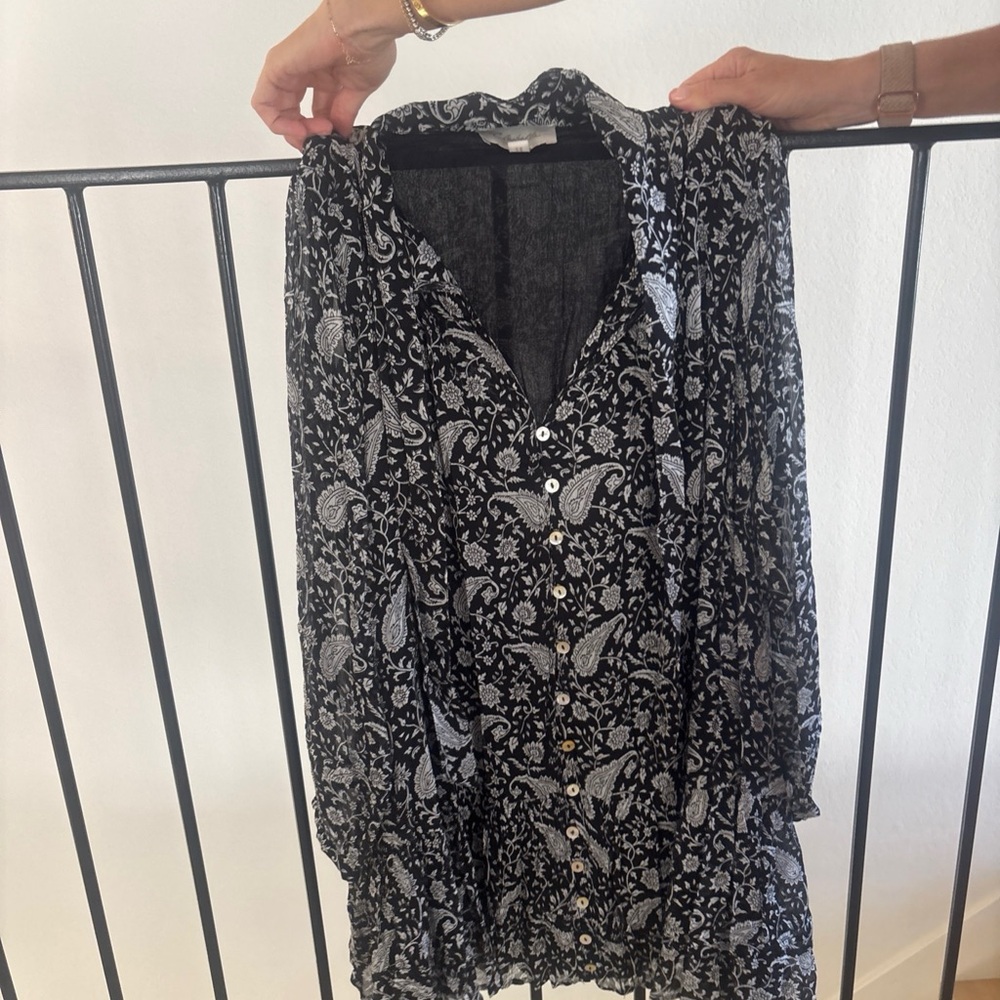 Cleobella Monochrome Paisley Mini Dress